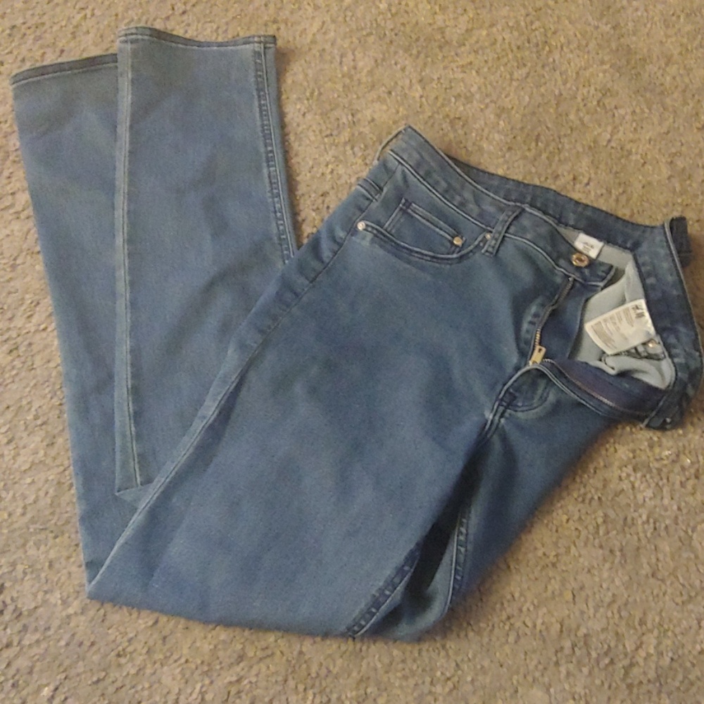 H&M High Waist Skinny Leg Deep Blue Denim Jeans